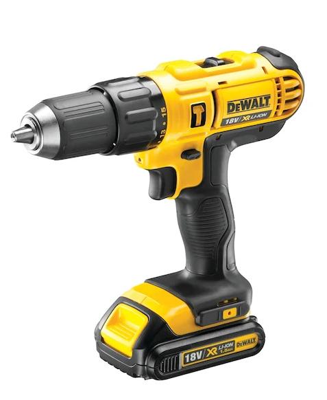 Dewalt DCD776S2-IN 18V, 1.5Ah, 13mm Hammer Drill Driver