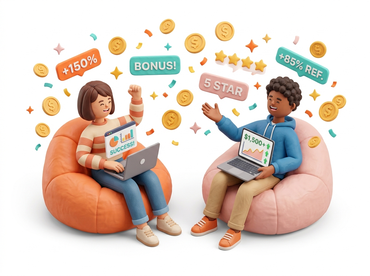 GradeMart Refer and Earn 3D Illustration